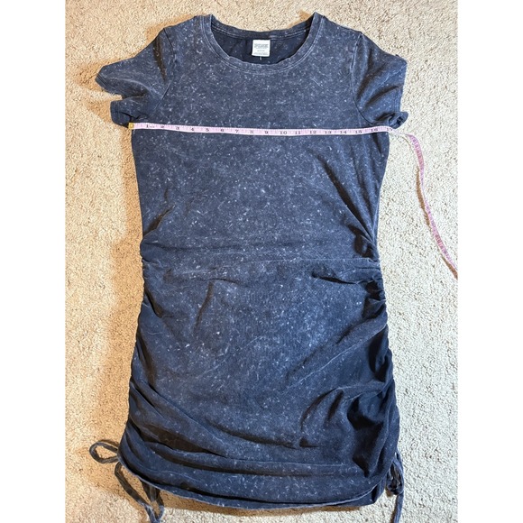 Victoria Secret Rouched Dress Women's Medium Acid Wash Black - Picture 5 of 6